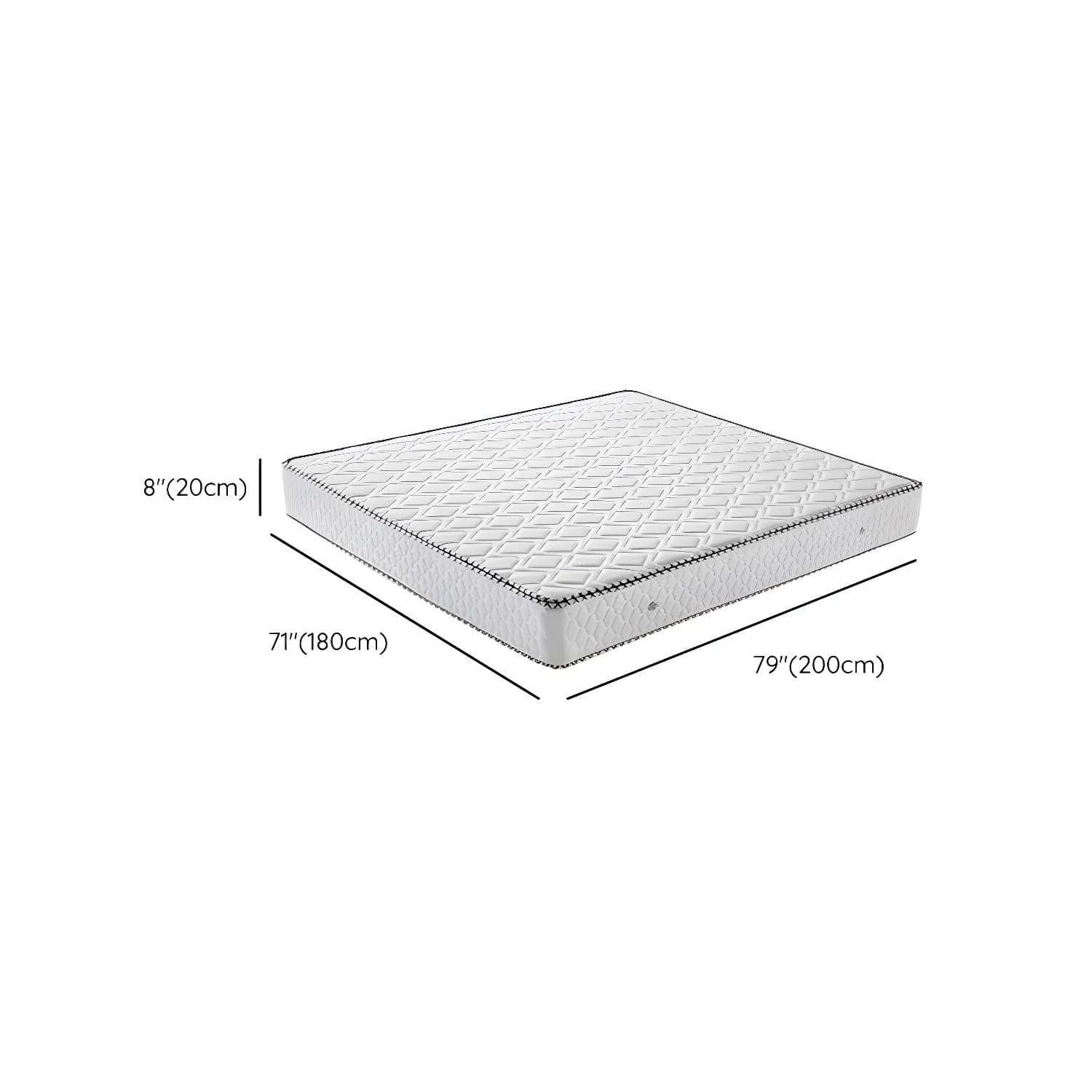Northern European Solid Wood Bed Frame Mattress Included Panel Bed with Headboard thumbnail 17