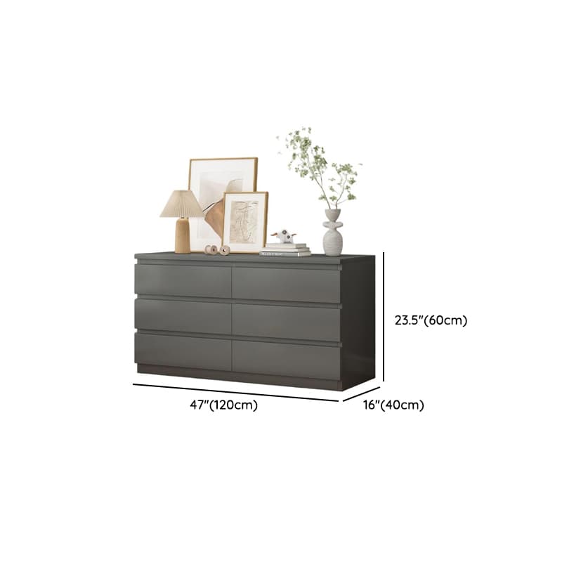Vertical/Horizontal Gray Double Dresser/Bachelor Chest/Semainier with 5 Drawers/3 Drawers/8 Drawers in a Modern Style thumbnail 13