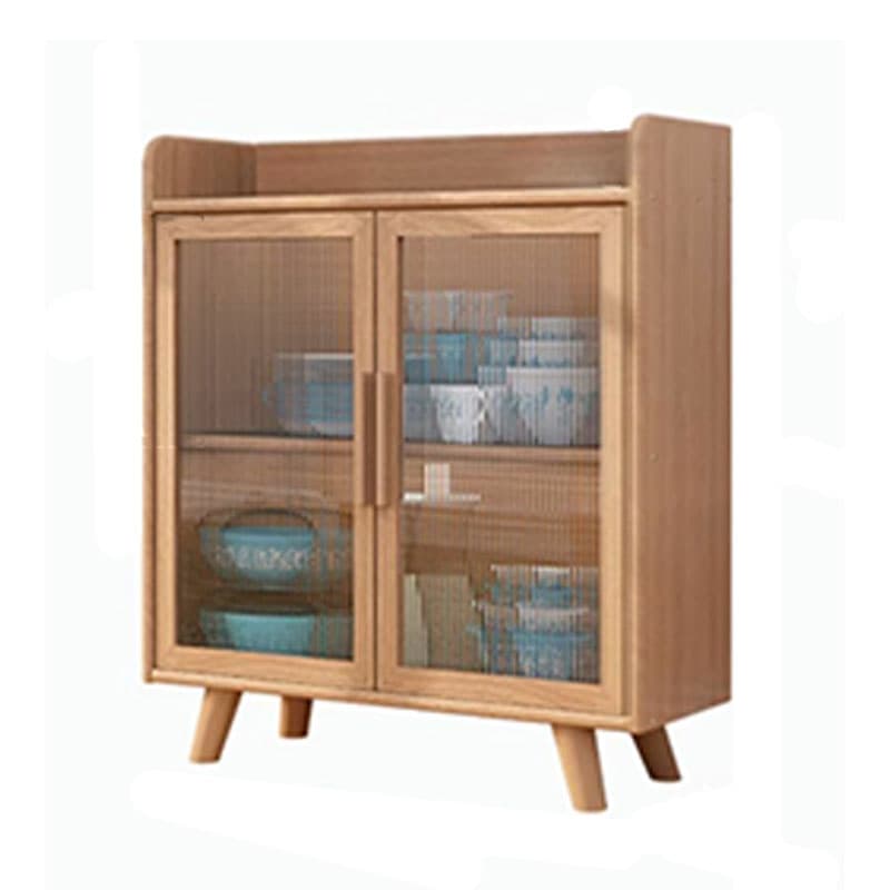 Scandinavian Style Narrow Wood Cabinet 40 cm Buffet & Sideboard Without Drawers Server thumbnail 7
