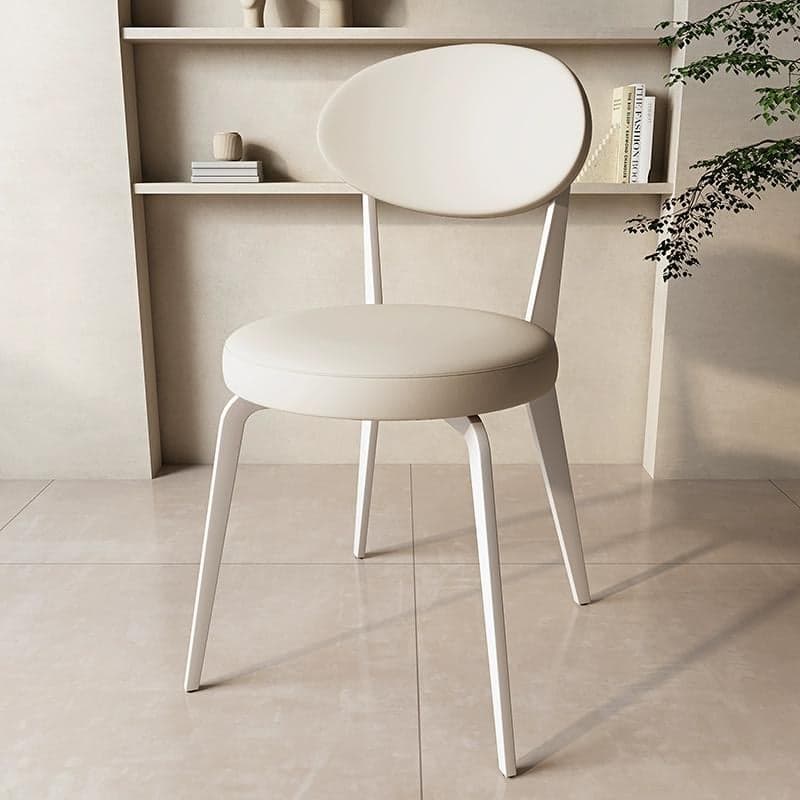 Dining Room Open Back Upholstered Dining Side Chair with Metal Frame thumbnail 6