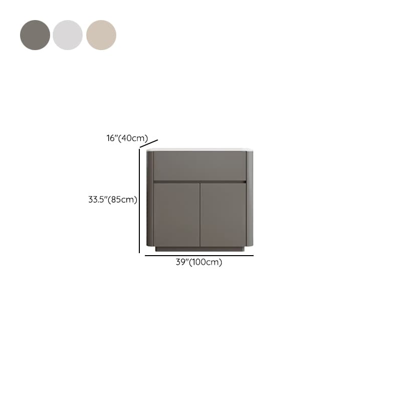 Standard/Wide Stone 3 Drawers/1 Drawer Hutch 1 Shelf 4 Doors/3 Doors/2 Doors Microwave Shelf Cabinet thumbnail 9