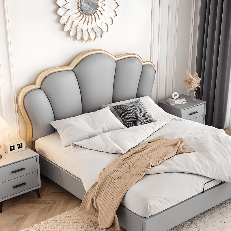 Contemporary Free-standing Standard Full(54"W x 75"L)/Twin(38"W x 75"L) Portman Panel No Distressing With Legs in Wood thumbnail 9