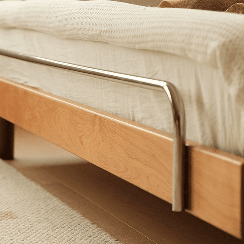 Natural Color Solid Color Tatami Bed for Bedroom thumbnail 4