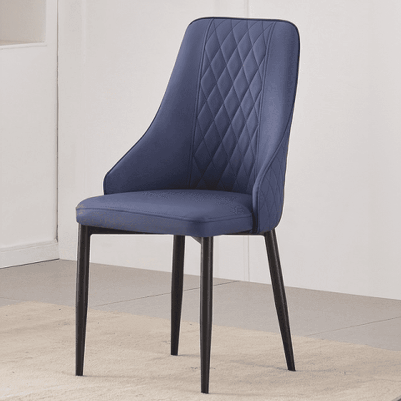 Lavish/Contemporary Upholstered Side Chair with Parsons Back Style and Metal Legs thumbnail 12