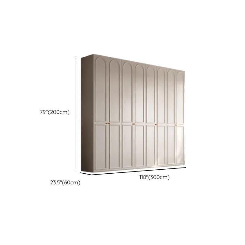 White Casual Wood Independent Armoire Cabinet with Soft Close Drawer, Soft Close Door, and Interior Shelves thumbnail 25