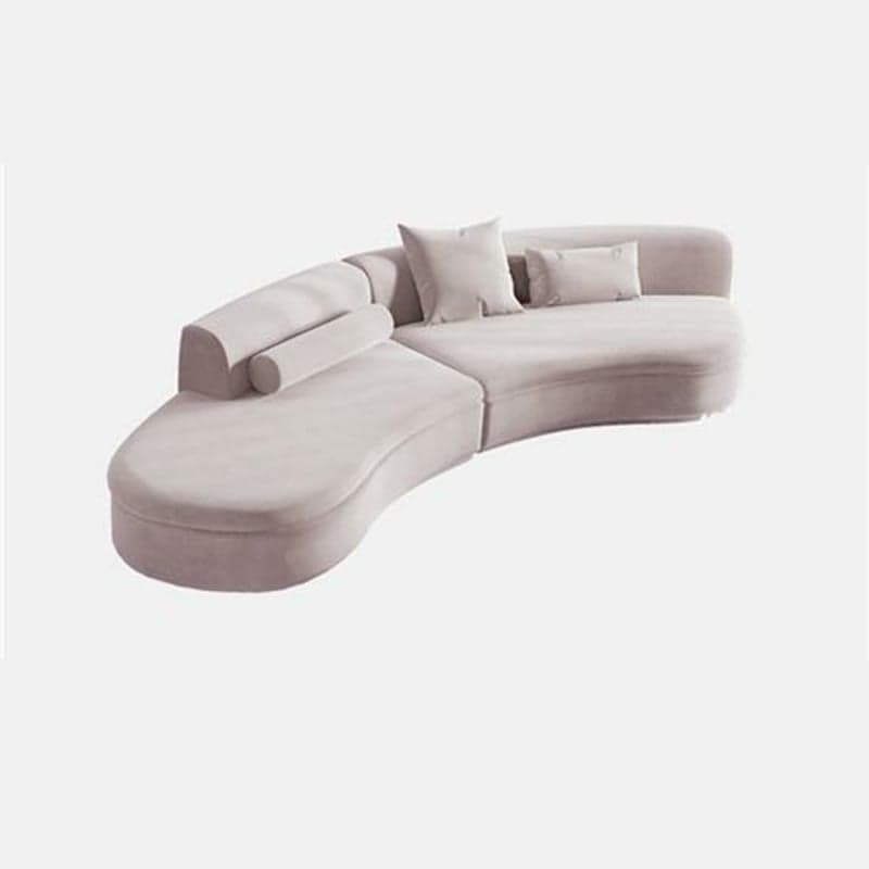 Trendy Seats 4/Seats 3 Armless Curved Sofa Recliner with Sponge Fill Cushions thumbnail 3