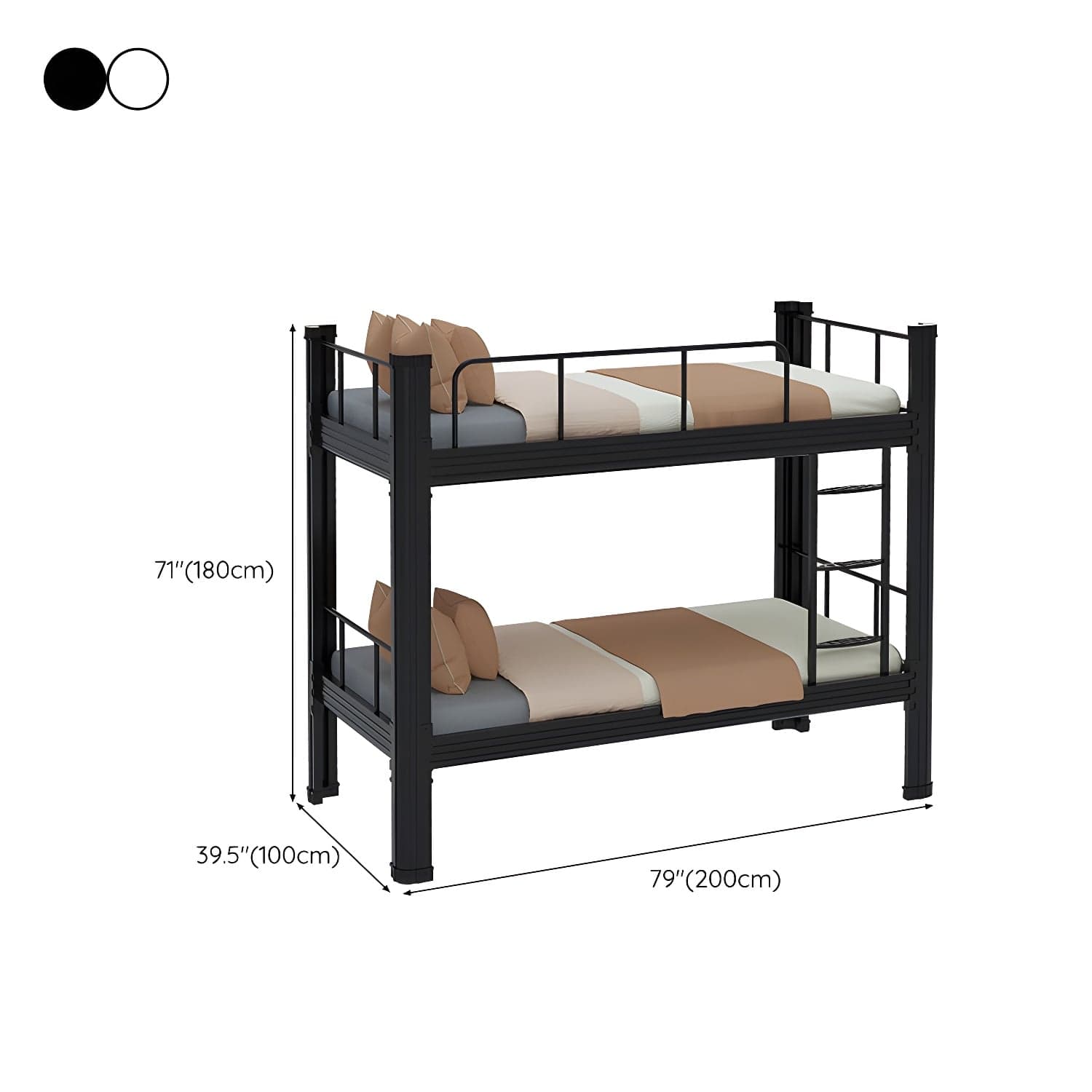 Sleek Iron Frame Modern Bed - Solid Construction and Clean Design for a Restful Sleep thumbnail 14