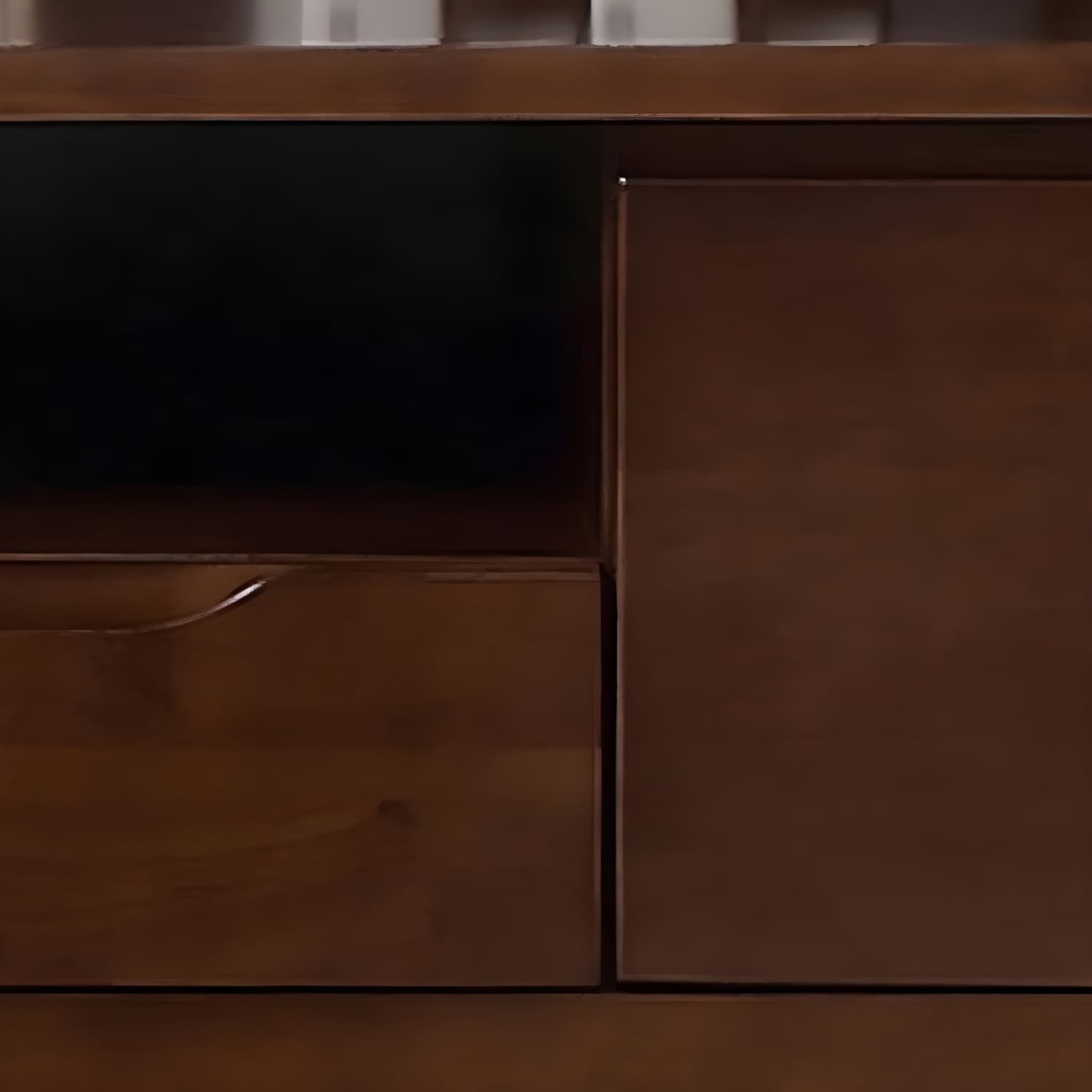 Modern Style Solid Wood TV Stand 19.69-inch Height TV Console with Drawers thumbnail 9