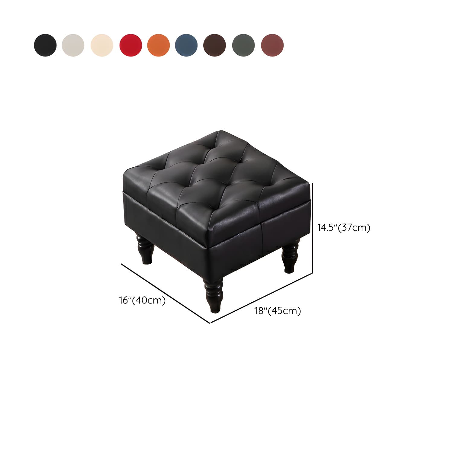49" Wide Tufted Cushions Solid Wood Leather Rocking Accent Chair thumbnail 19