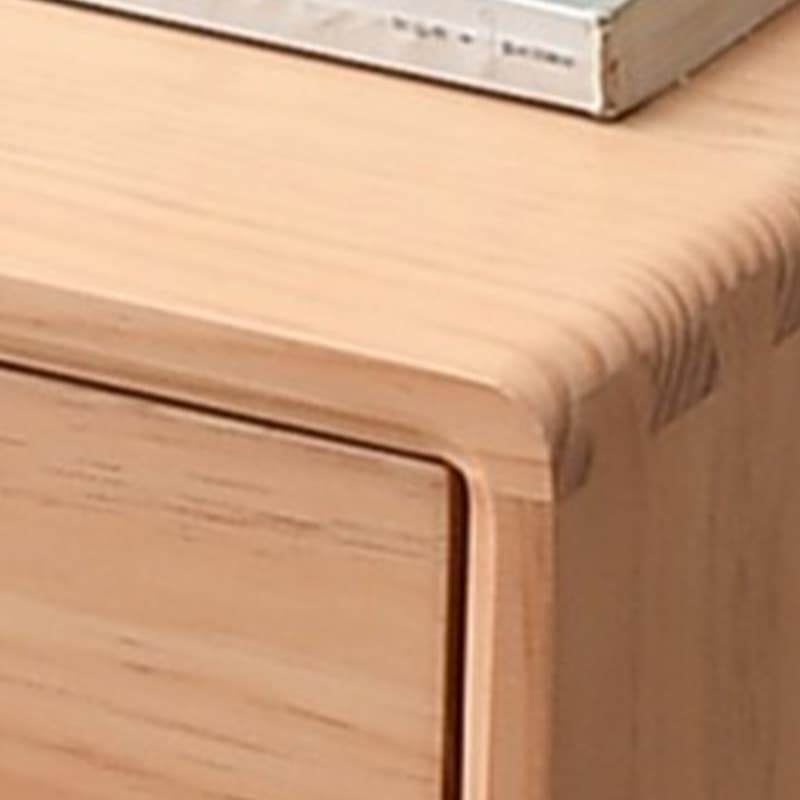 Five-Drawer Wooden Dresser, Natural Color, Modern Design, 50in Length, Pre-Drilled thumbnail 16