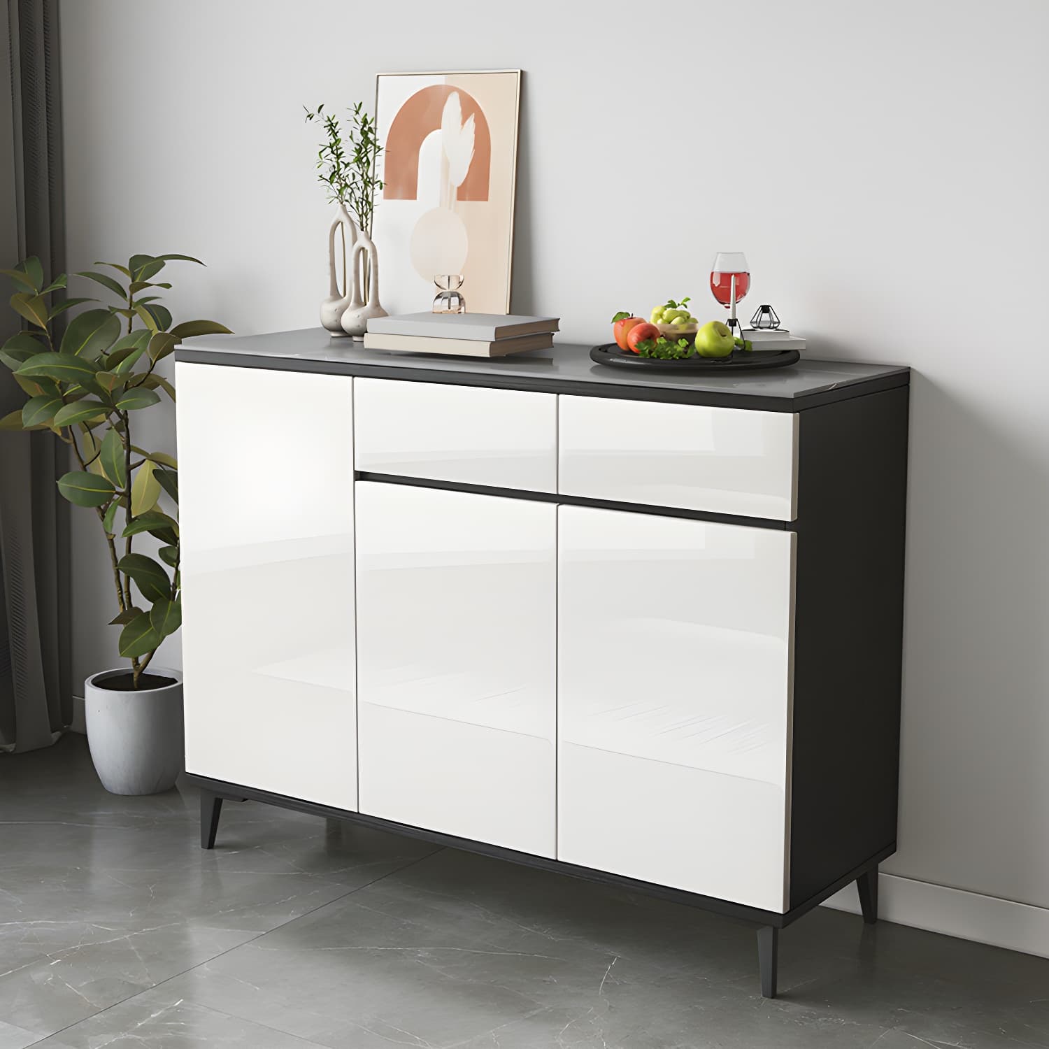 Contemporary Sideboard Cabinet with Drawer and Door for Living Room thumbnail 6