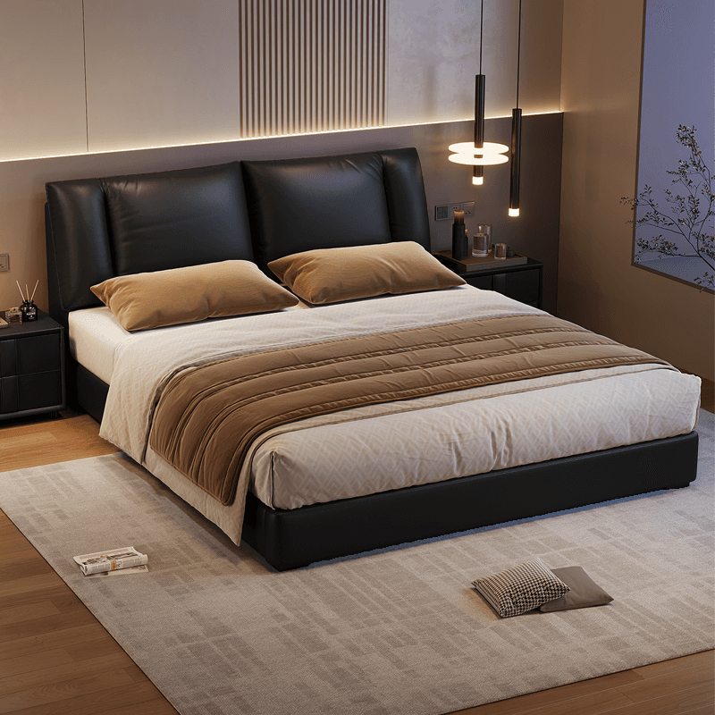 Solid Color Storage Bed/Platform Bed in Pine Wood for Bedroom thumbnail 1