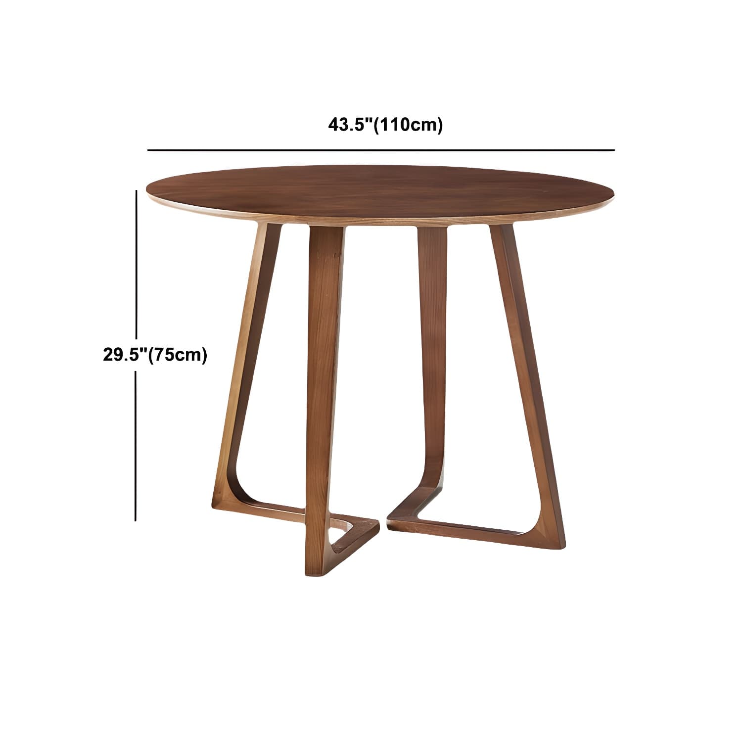 Simple Walnut Ash Dining Table Double Solid Wood Pedestal Home Table thumbnail 21