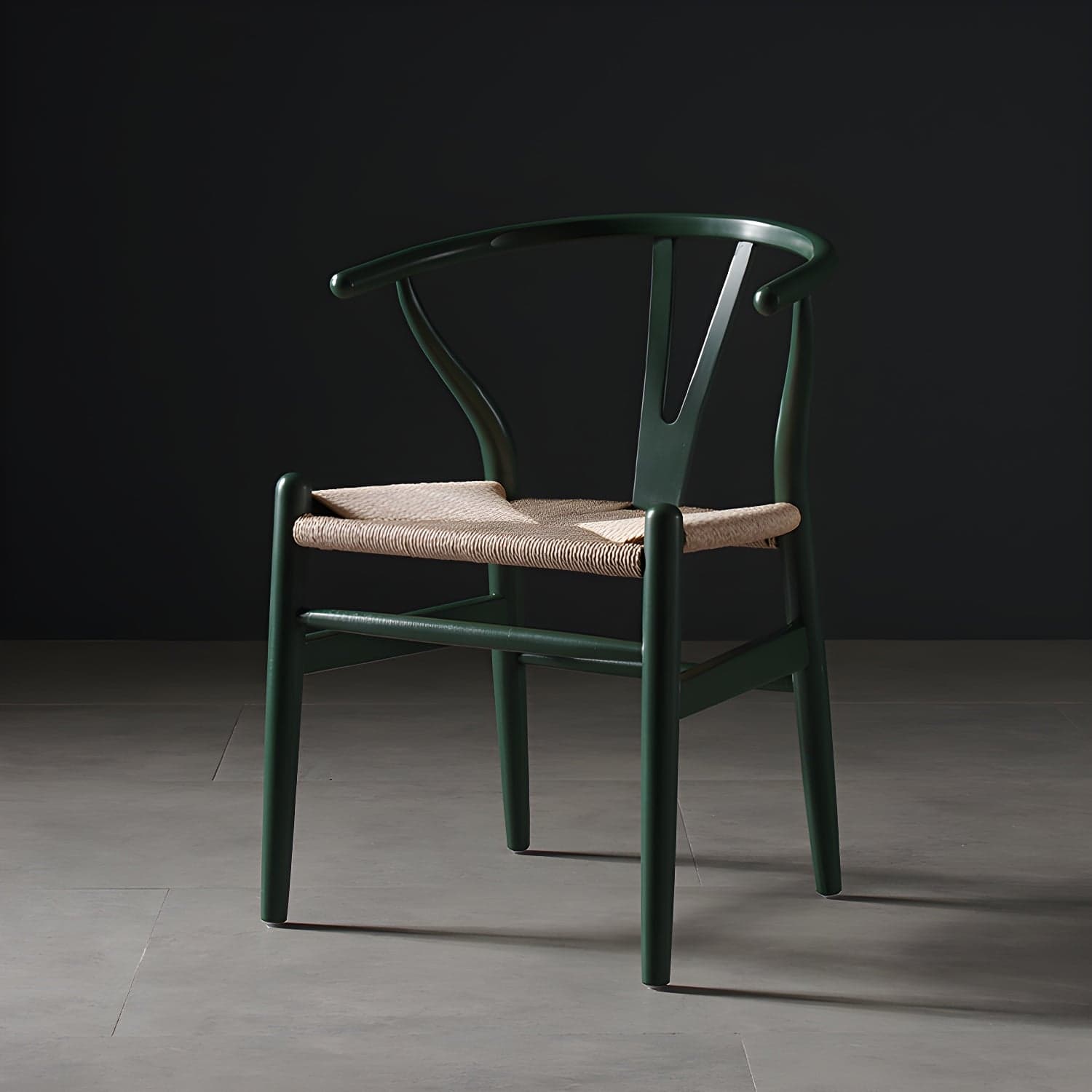 Scandinavian Style Wood Dining Chair Dining Room Wishbone Chair with Arm thumbnail 2