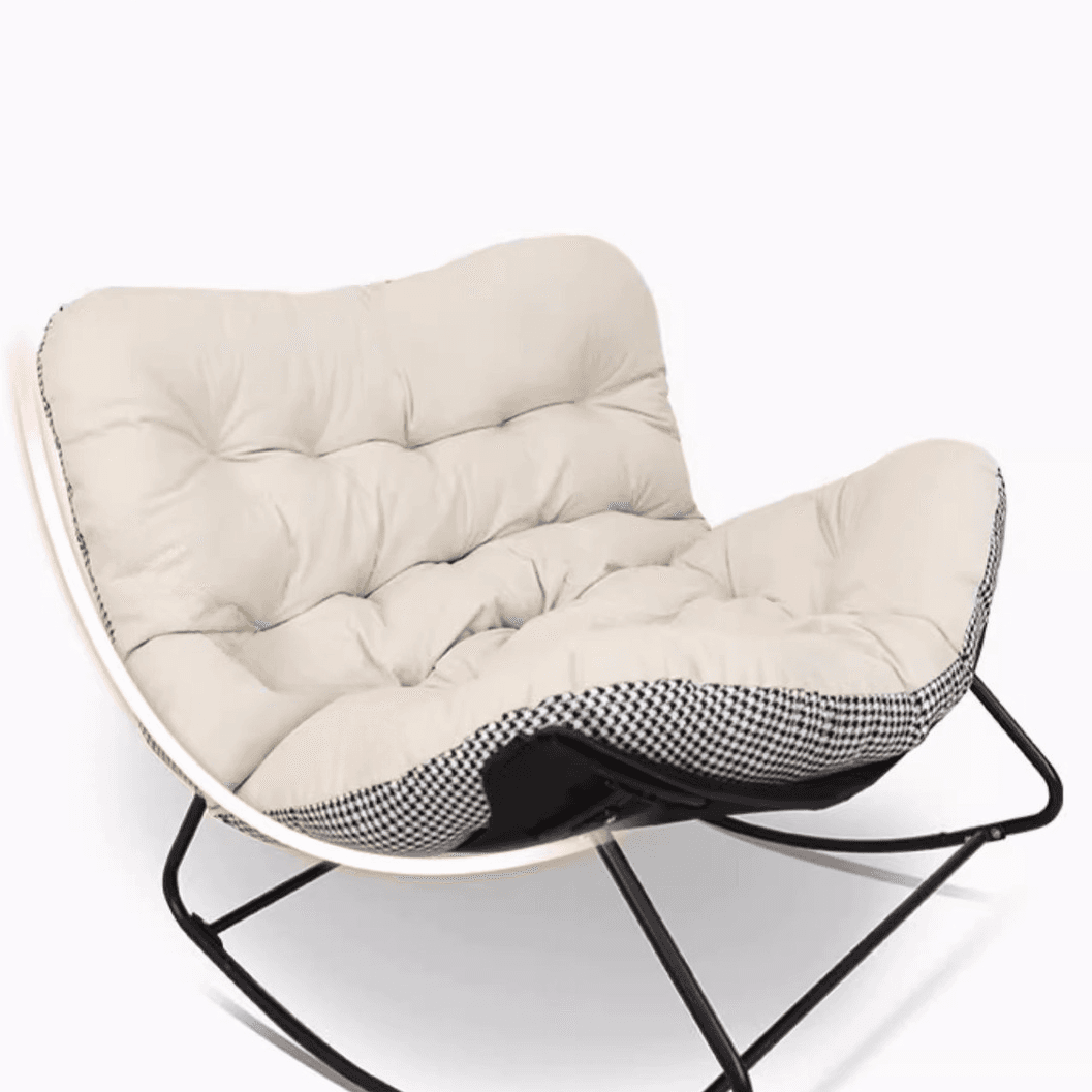 2 Person Rocking Chair Couch with Rear Back and Stationary thumbnail 12