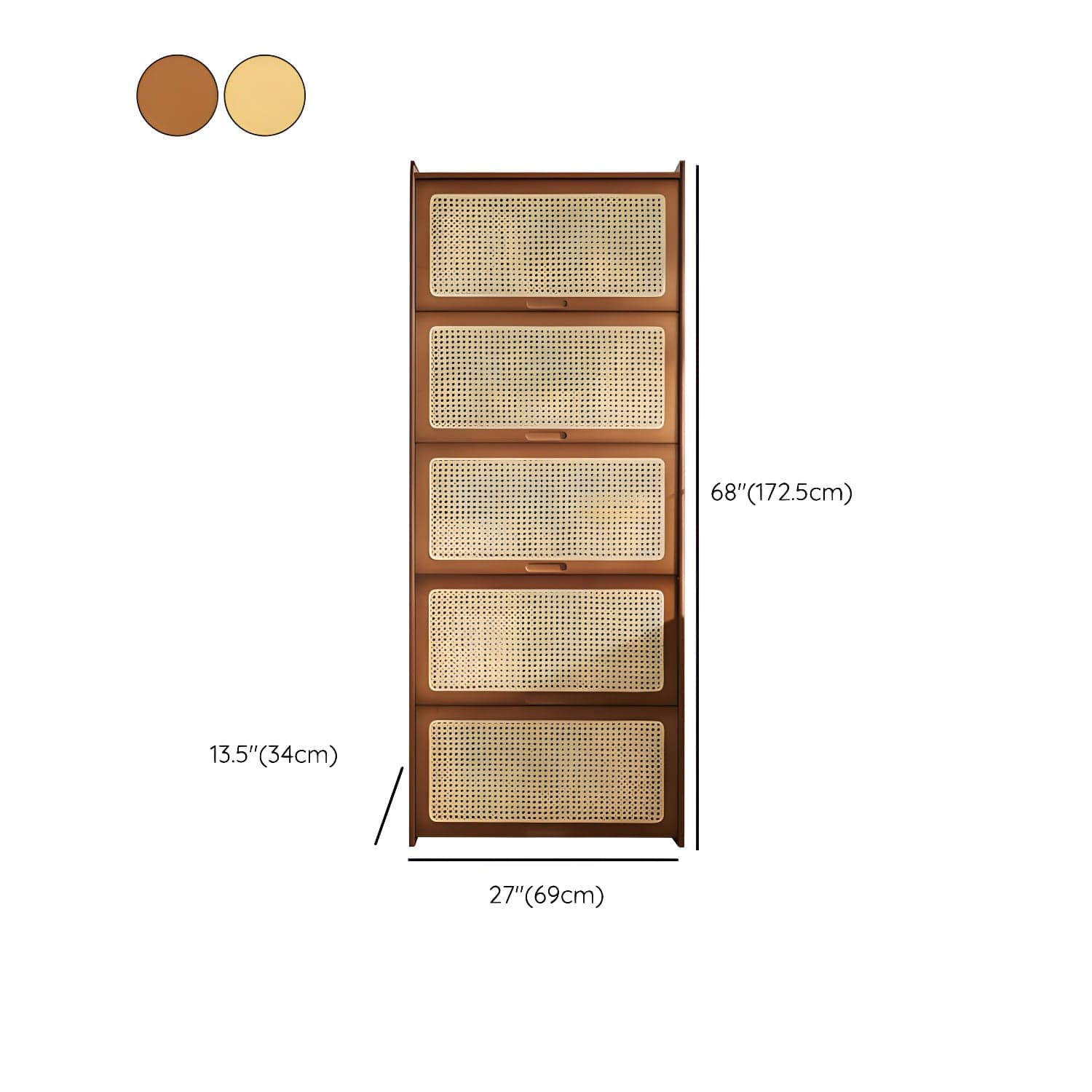 Minimalistic Solid Wood Accent Cabinet Rectangle Storage Cabinet thumbnail 17