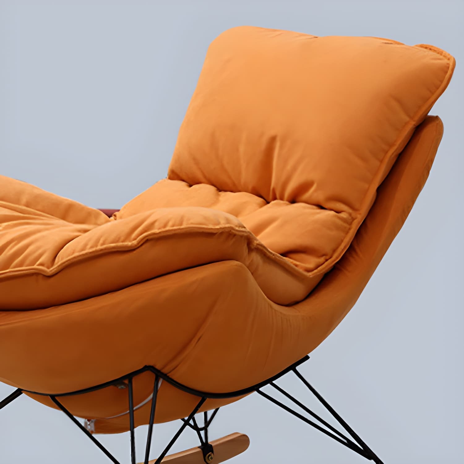 Modern Style Rocking Chair Indoor Mother Feeding Sofa Rocking Chair with Ottoman thumbnail 9