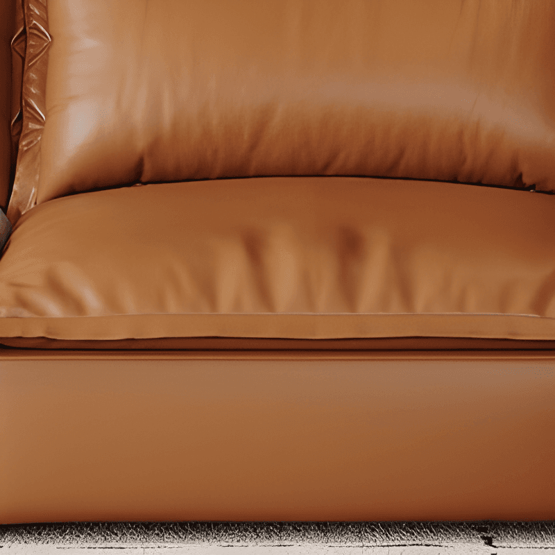 L-Shape Sofa Chaise with Dark/Cream/Cocoa Upholstery and Cotton Seat Fill thumbnail 7