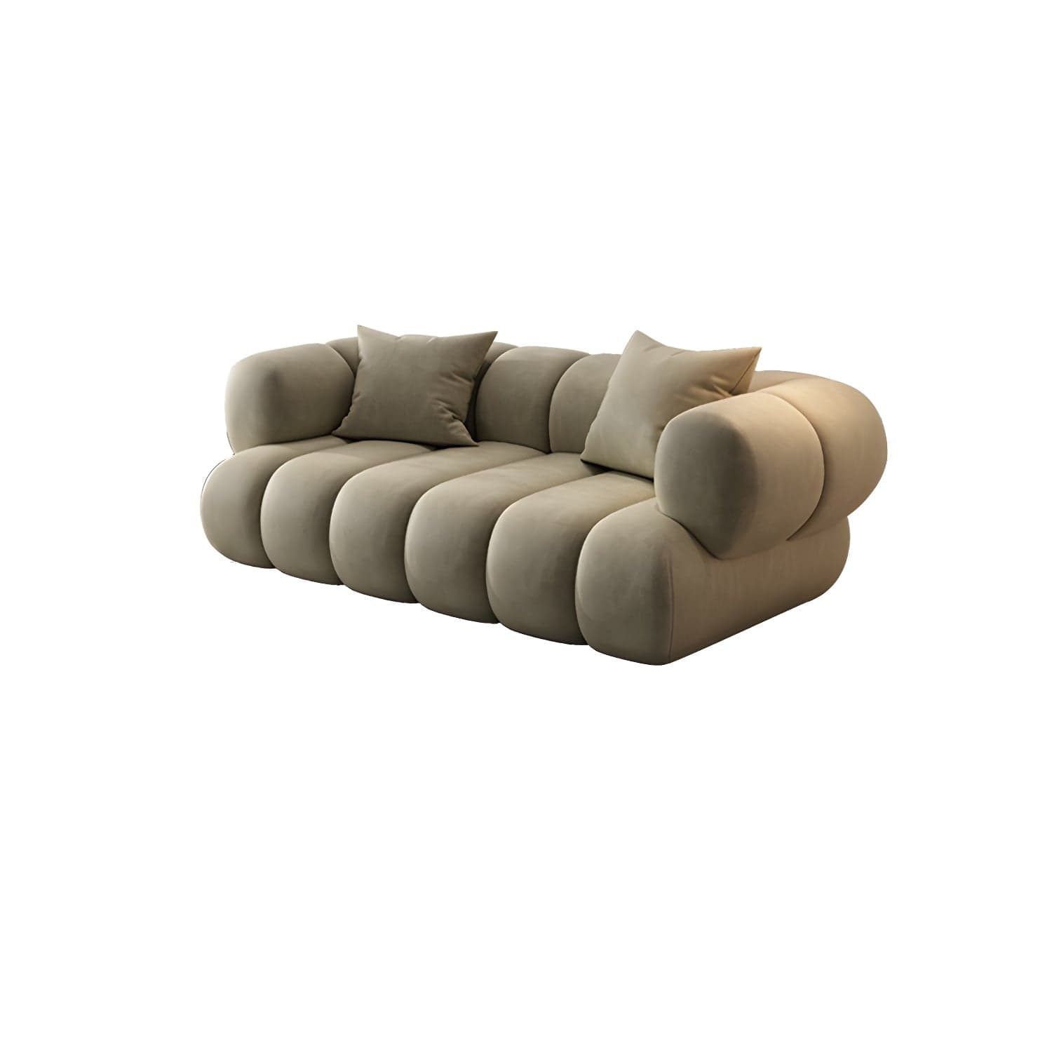 Scandinavian Green Sofa with Tuxedo Arm and Sewn Pillow Back thumbnail 8