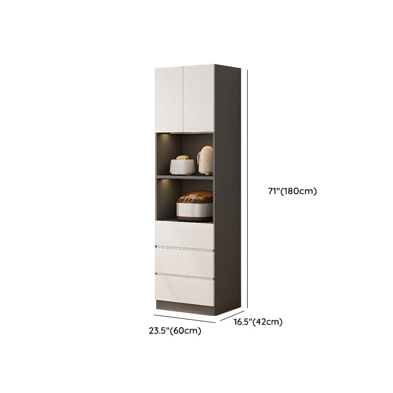 Simple Sideboard with Multiple Drawers, Closet Cabinet, Standard and Narrow Sizes, 1 or 2 Shelves, Wood Countertop, 2 to 5 Doors thumbnail 22