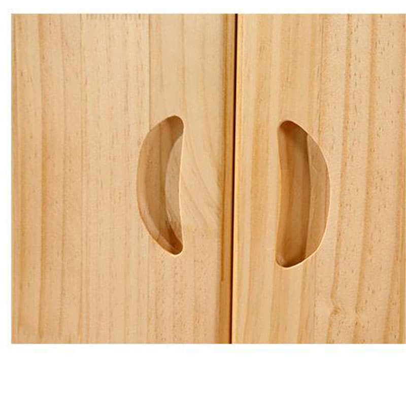 16" Wide Pine Wood Sideboard Table with Doors and Drawers for Living Room thumbnail 6