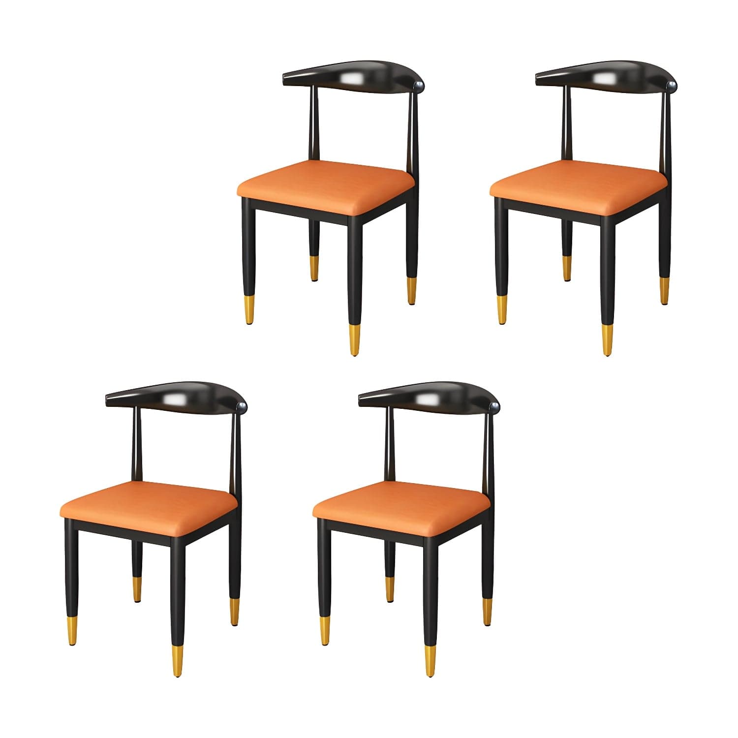Indoor Open Back Dining Chair Industrial Upholstered Armless Chair thumbnail 13
