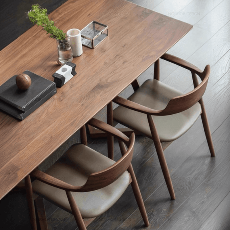 Casual Arm Chair with Uncovered Back, Upholstered, Walnut Timber Legs, Armrest, and Firm Stability thumbnail 8