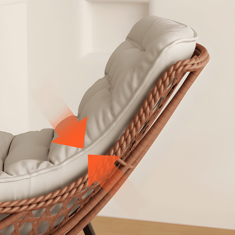 Trendy Upholstered Rocking Chair with Plush Cushioning thumbnail 11