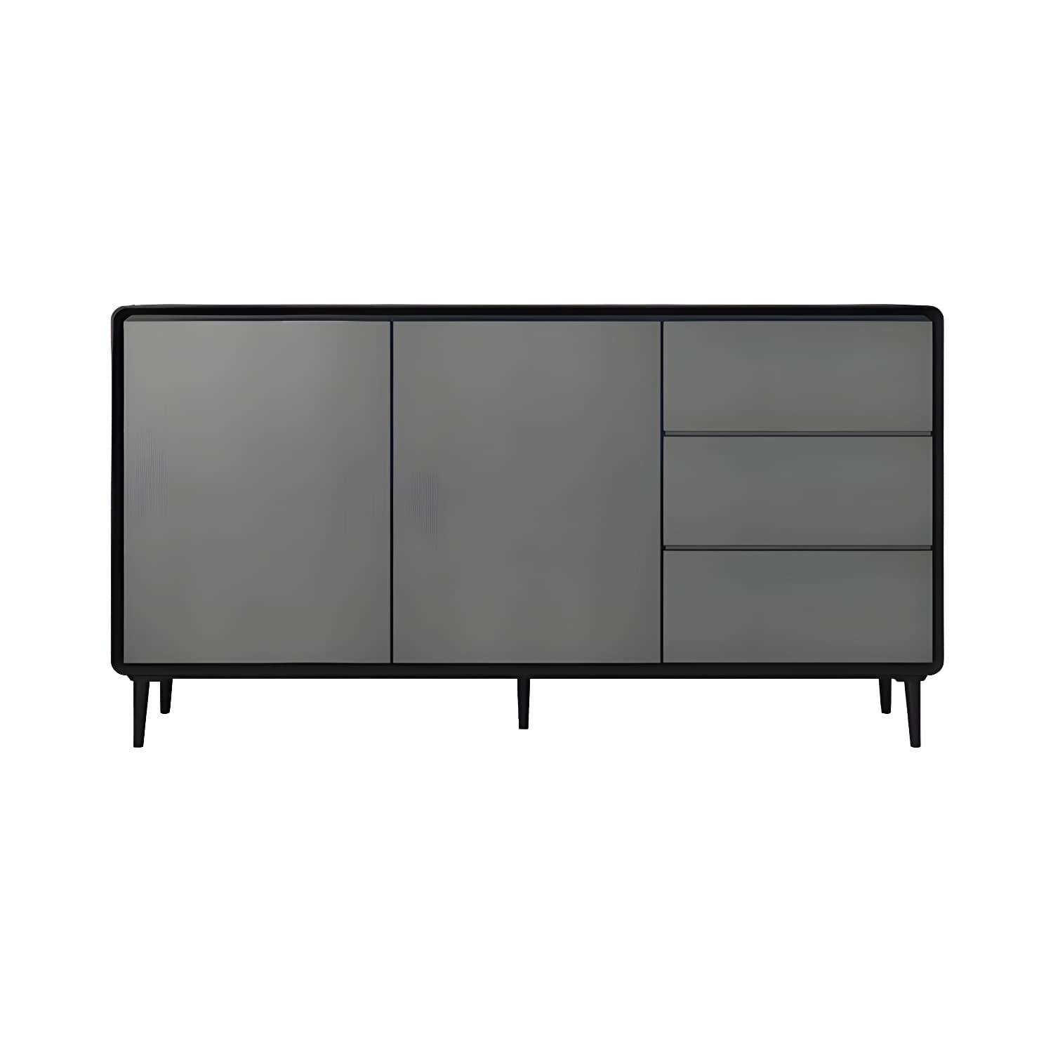 Modern Wood Buffet Sideboard Cabinet with 2 Doors and 3 Drawers thumbnail 19