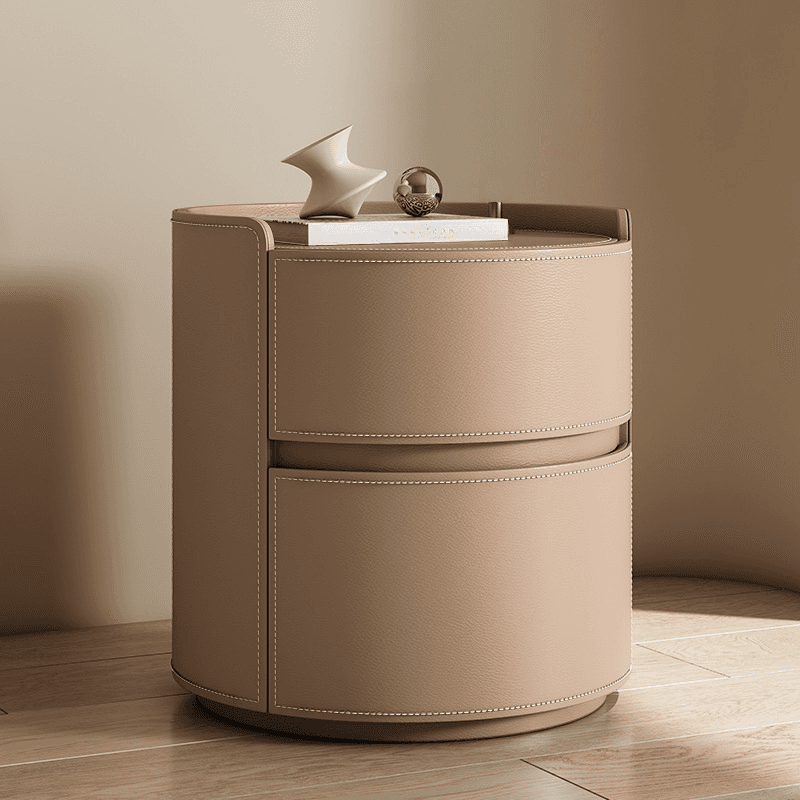 Simple 2 Tiers Nightstand With Drawer Organization, 2 Drawers thumbnail 23