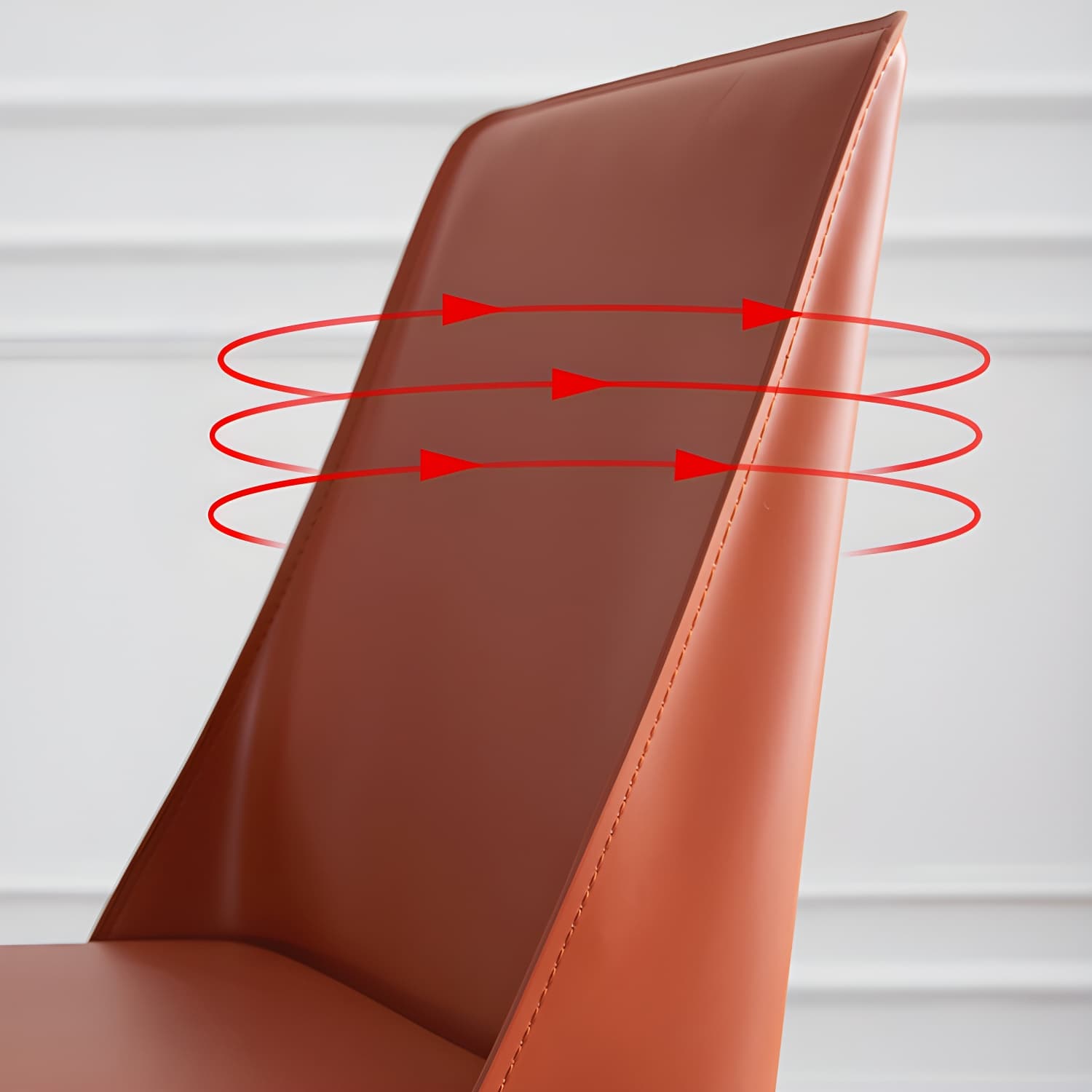 Modern Metal Dining Room Chairs Armless Leather Dining Chair for Restaurant thumbnail 14