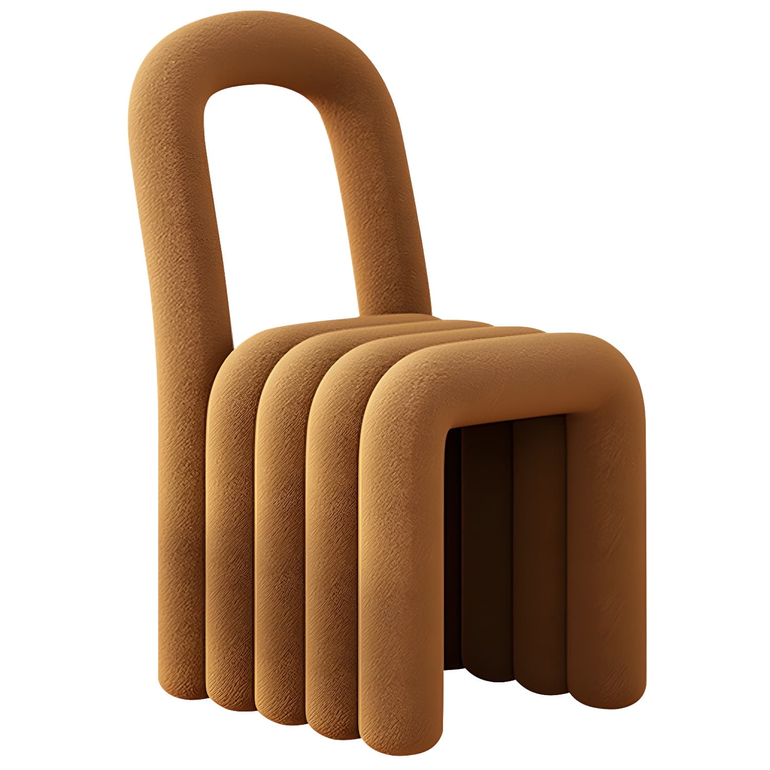 Velvet Designer Style Living Room Side Chair Open Back Dining Side Chair thumbnail 3