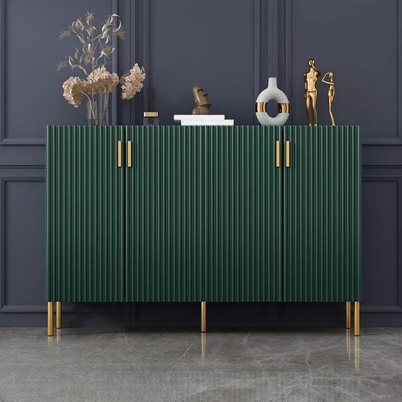 Floor Freestanding Sideboard/Server in Wood with Countertop and Three/Five Internal Shelves in a Luxury Style thumbnail 13