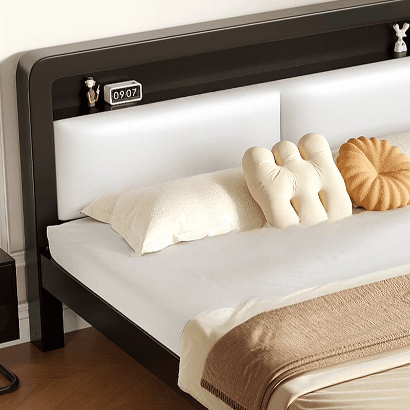 Minimalist Solid Color Storage Bed with Iron Frame and Leg for Living Room thumbnail 13