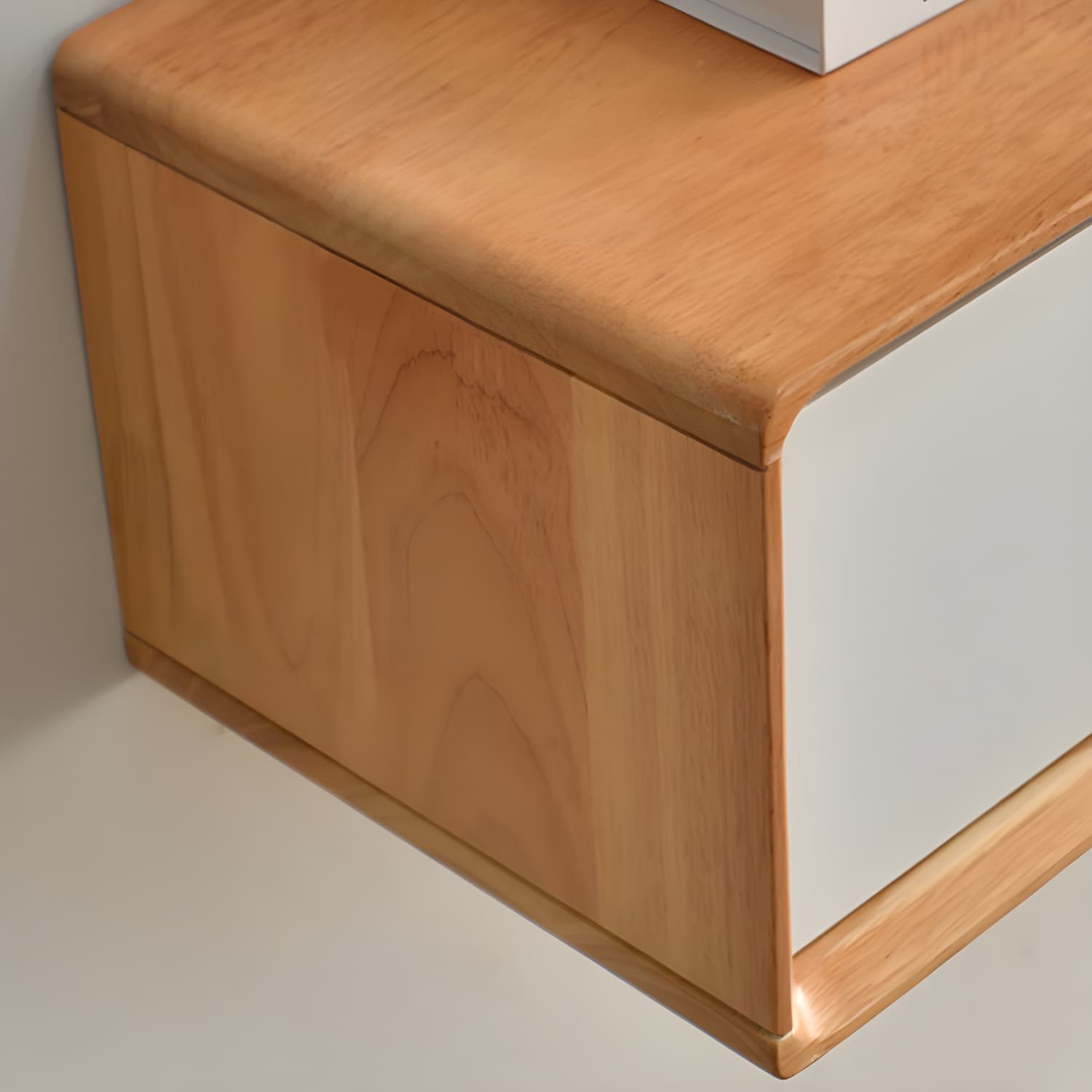Solid Wood 13.78" H TV Stand Nordic 2 Drawers TV Stand Console thumbnail 10