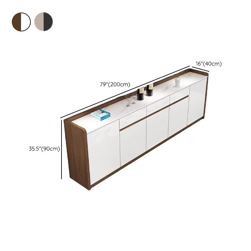 Self-supporting Sintered Stone Sideboard, Adjustable Shelf & Larder, 3 Drawers/2 Drawers, 5 Doors/4 Doors/3 Doors, Standard thumbnail 20