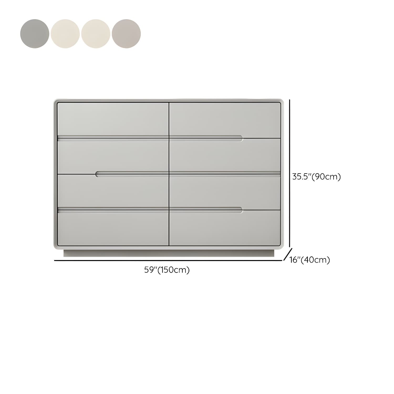 Light Oak Modern Dresser with Solid Wood Construction and Soft-Close Drawers thumbnail 19