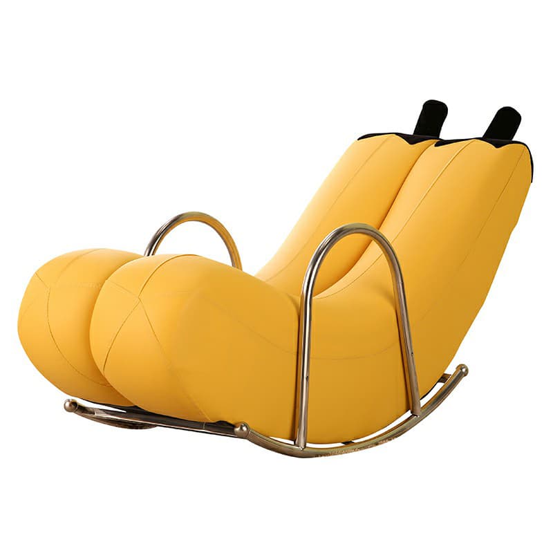 Stylish Silver Upholstered Rocking Chair with Track Arms - Modern Comfort thumbnail 13