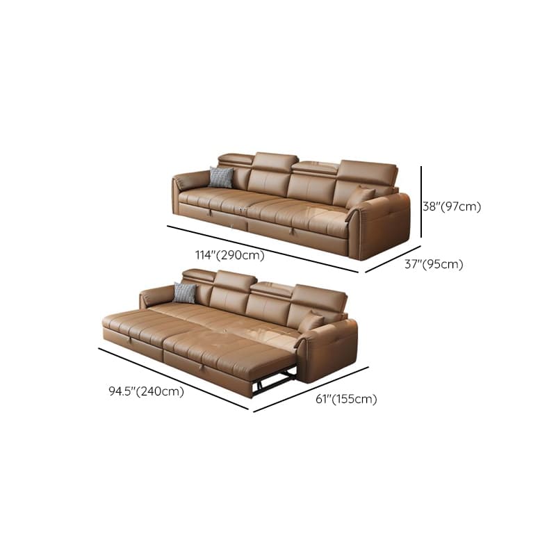 Coffee L-Shape/Straight Right Hand Facing/Horizontal Sofa Chaise/Convertible Sofa with Under-seat-storage for Seats 5/Seats 2/for 6 thumbnail 14
