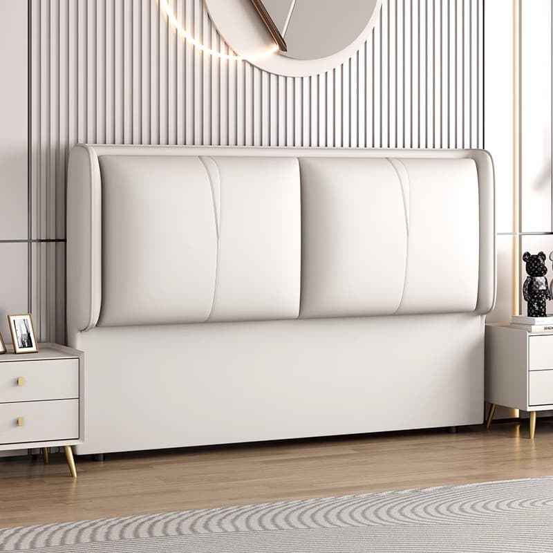 Minimalist Rectangle Timber Panel With Legs & Sponge Cushion for King(76"W x 80"L)/Queen(60"W x 80"L)/Full(54"W x 75"L) Bed, Standard（36-55“） thumbnail 4
