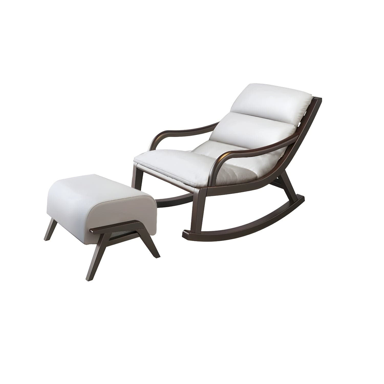 Reclining Solid Wood Living Room with Dark Legs Traditional Rocking Chair thumbnail 6