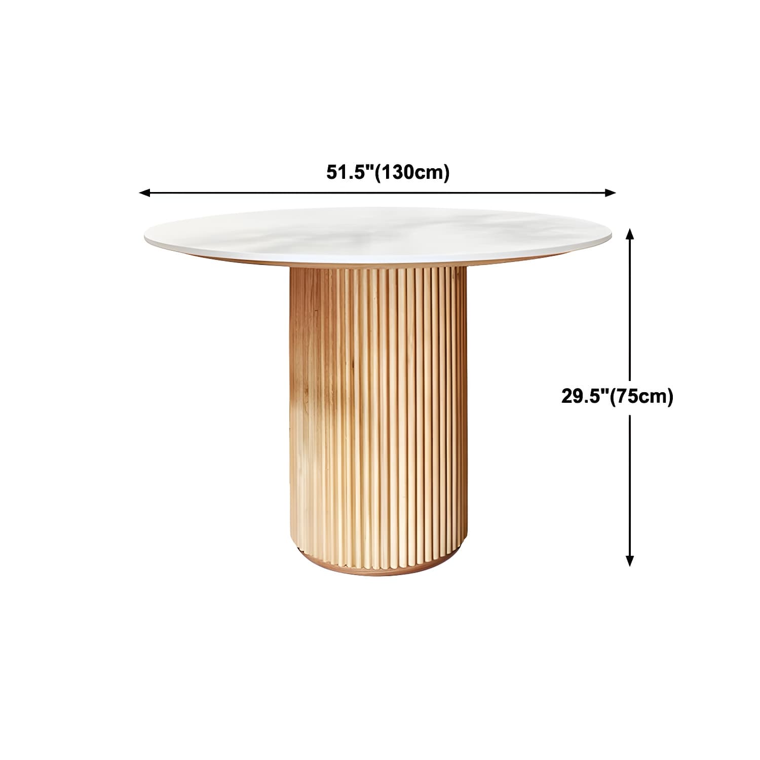 Round Shape Home Dining Table Modern Wooden Dining Room Table thumbnail 21