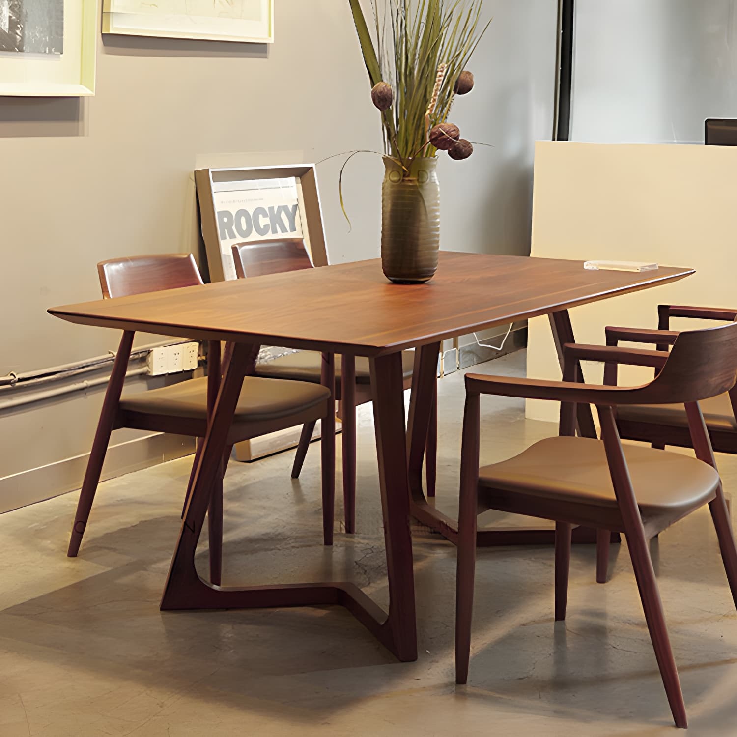 Modern 1/2/4/5 Pieces Dining Set Solid Wood Double Pedestal Dinette Set thumbnail 11