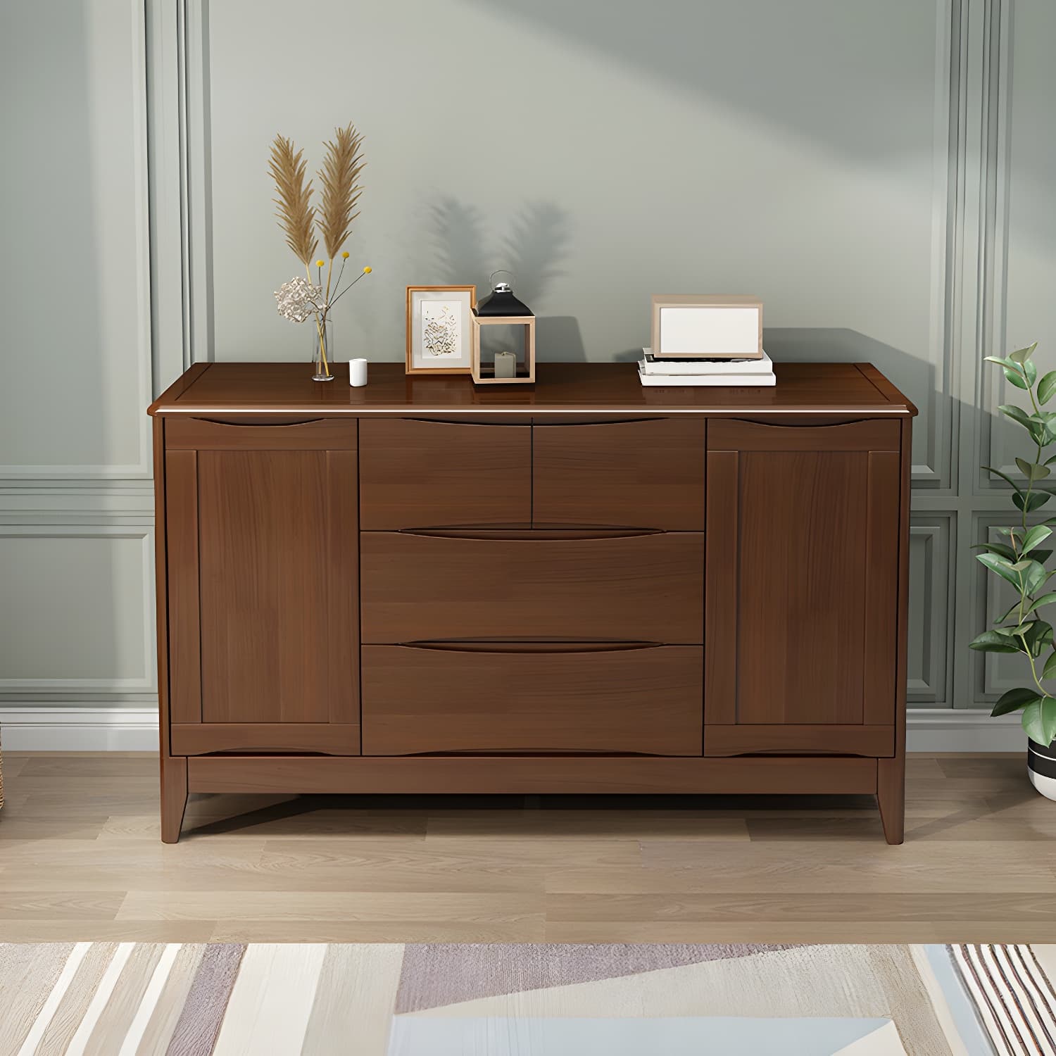 29.5"Tall 4 - Drawer Accent Cabinet, Wooden Rectangle Cabinet thumbnail 5