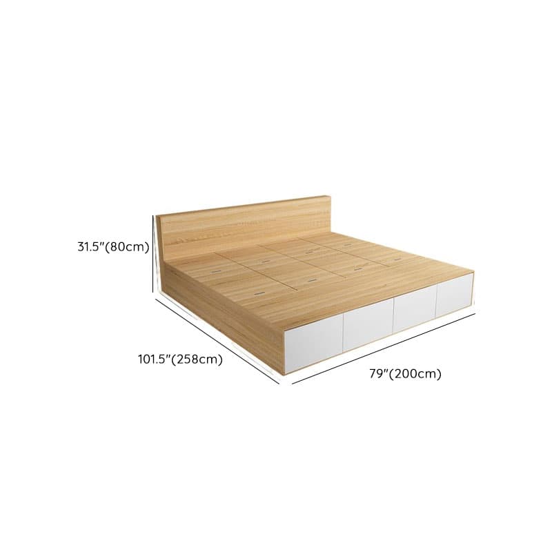 Natural Color Solid Color Storage Included with Storage Drawer for Bedroom thumbnail 10