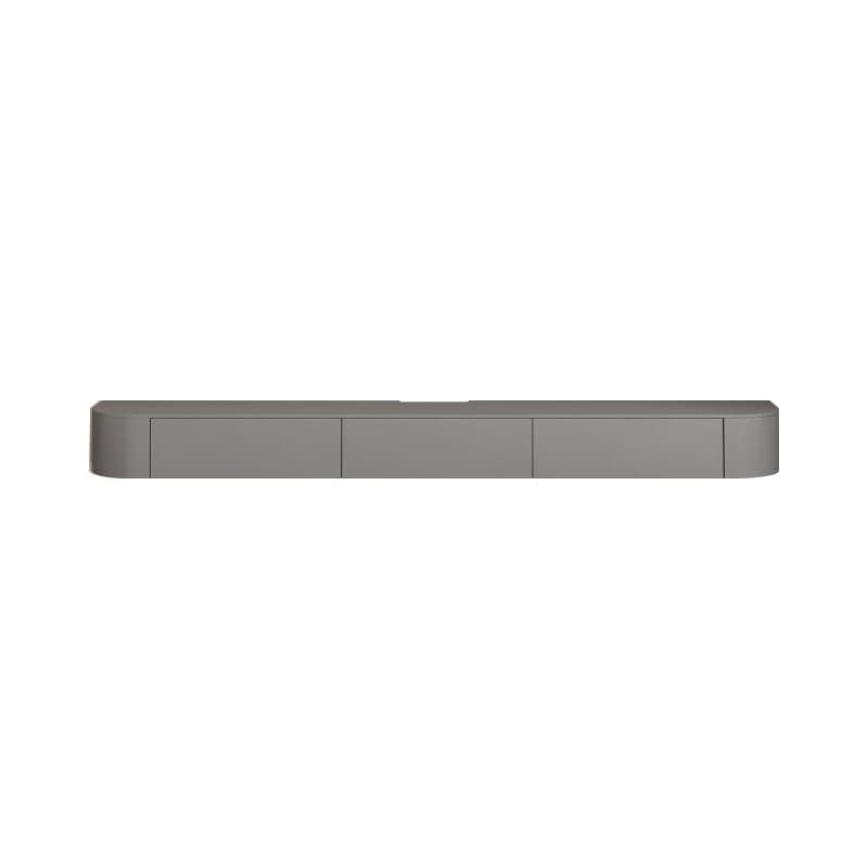 Contemporary Wall Mounted TV Stand with Door Living Room, Gray/White thumbnail 1