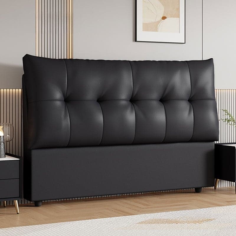 Trendy Panel Headboard with No Distressing, Piled Tufted Rectangle for Queen/Full Bed, Sponge Upholstery Fill, Standard Height thumbnail 2