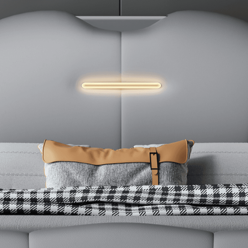 Light Gray Storage Included/Panel Bed with 3 Storage Boxes, Natural Wood Frame, Sponge Upholstery, and Lighted Headboard thumbnail 2