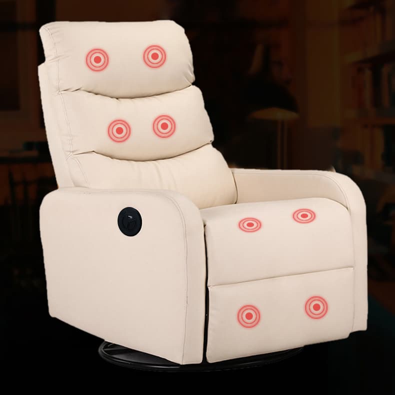 Ergonomic Brown/Blue/Green Stationary Massage Rocking Accent Chair with Back thumbnail 15