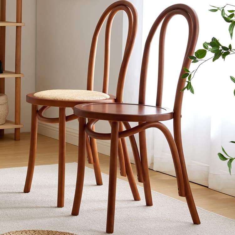 Scandinavian Wooden Side Chair with Standard Height and Armless Design thumbnail 20